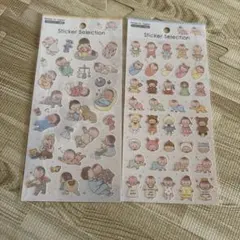 セリア　amifa 赤ちゃんシール 2枚セット