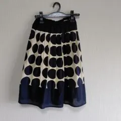 ドット柄　フレア スカート（М）