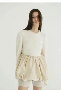 CLANE DOCKING POWERSHOULDER KNIT TOPS