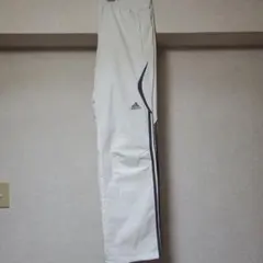 adidas ホワイトジャージパンツ