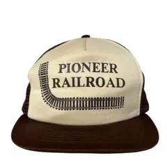80s　ヴィンテージ トラッカーキャップ　USA鉄道企業　 SUNBELT製