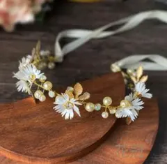 ベビー キッズ ヘアバンド ティアラ リボン 花かんむり 花冠 ドレス