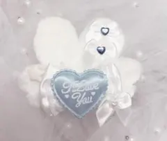 うさぎヘアクリップ 水色