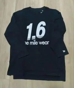 1Mile Wear 黒 coen 七分袖フットボールカットソー M