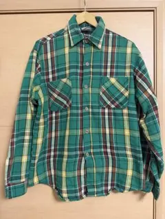 70s BIG MAC ビッグマック ネルシャツ 単色タグ ヘビネル　M