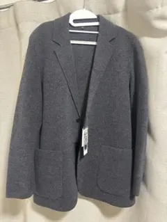 ユニクロ UNIQLO C ニットジャケット ダークグレー Mサイズ