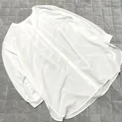 LEPSIM レディース 長袖 スキッパーシャツ ホワイトのサムネイル