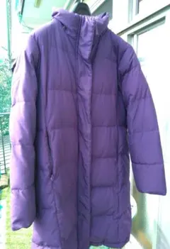 紫色ロング丈ダウンジャケット(L.L Bean)