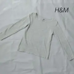 H&M　Tシャツ　120　綿100%　コットン　長袖　ロンT　薄手