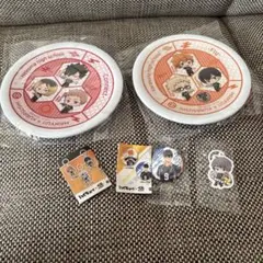 くら寿司　ハイキューコラボ　オリジナルお寿司皿2枚セット缶バッチめじるしチャーム