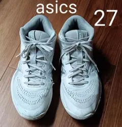 27cm asics バッシュ 白 GELHOOP バスケットボールシューズ ②のサムネイル