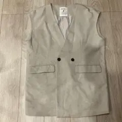 niko and... ベージュ ノーカラージャケット ベスト