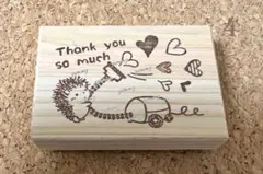 ④ ハリネズミ 掃除機 サンキュー / はんこ