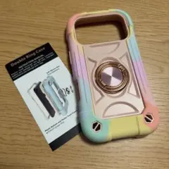 年末年始セール 新品 iPhone17pro 最強 保護力 虹色 ケース