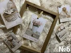 №6《コラージュ素材》shabby chic カード 32ピース b