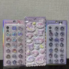 【正規品】マイメロ　クロミ　もちもちマシュマロシール　おはじき3枚セット