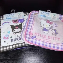 KUROMI & HELLO KITTY プチタオルセット