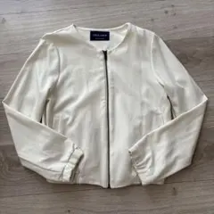 CECIL DAY'S ノーカラージャケット アイボリー