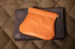 本革 コンパクト バネ口 ポーチ 10