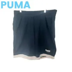 PUMA プーマ ハーフパンツ XXL 紺 ロゴ入り ウエストゴムのサムネイル