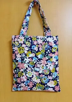 ハンドメイド＊トートバッグmini　リバティ　グロリアロモ　コーデュロイ