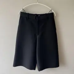 新品タグ付 MADISONBLUE フレアショートパンツ ネイビー ロゴ刺繍 