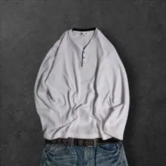 00s archive Layered Henley Keyneck Tee - メルカリ