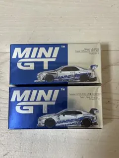 【新品未開封】MINI GT LB-ER34 & GT-R R35 2台セット