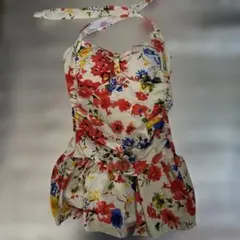 フラワープリント ワンピース水着