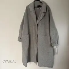 新品　CYNICAL グレー オーバーサイズ コート