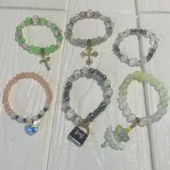 キラキラ✨ビーズブレスレット　6セット