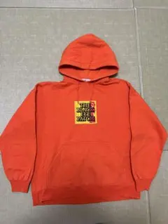BLACK EYE PATCH フード付きパーカー オレンジ