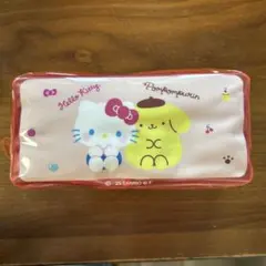 ハローキティ♡ポムポムプリン　クリアポーチ　小物入れ　ポーチ　旅行　サンリオ