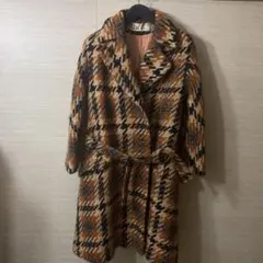 Lilli Ann チェック柄ロングコートのサムネイル