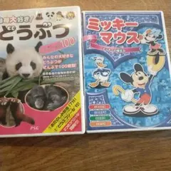 DVD　動物大好き! どうぶつスペシャル100 & ミッキーマウス　2枚セット