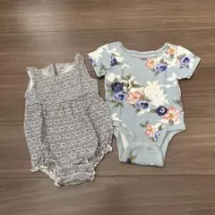 OLD NAVY ロンパース 3-6M 花柄 50cm 60cm
