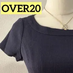 【オーバートゥエンティ】OVER20 ワンピース 半袖 ネイビー Sのサムネイル