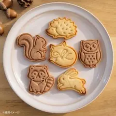 SALE✨【2種セット】森の動物 クッキー型 ウサギ リス クッキー缶に♪