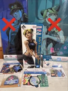 一番くじ ジョジョの奇妙な冒険 F賞 空条徐倫 ロゴ 1部 6部 3点セット