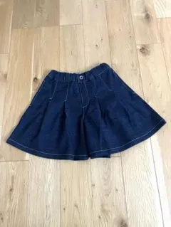 COMME CA ISM ダークデニム フレアキュロット110㎝