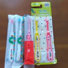 스케이터 하라페코 아오무시 칫솔 2개+CJ 메디컬 칫솔 3개