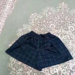 GU チェック柄 ハーフパンツ 140