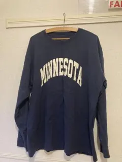 ミネソタ プリントロンT XL ネイビー　※出荷時は洗濯・アイロンをして郵送