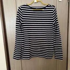 PETIT BATEAU ボーダー 長袖 カットソー M