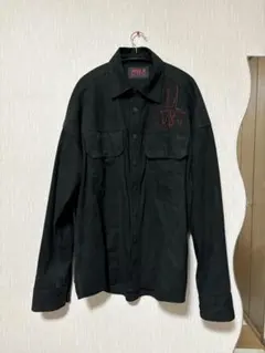 値下げ中】DIESEL ブラックフード付きデニムシャツ | Mercari