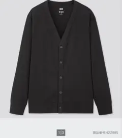 ユニクロ エアリズムUVカットカーディガン ブラック L