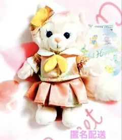 ダッフィーフレンズ20周年　カラフルハピネス　ぬいぐるみバッジ　リーナベル