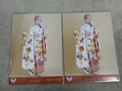 齋藤樹愛羅　生写真　振袖　ヒキ　イコラブ