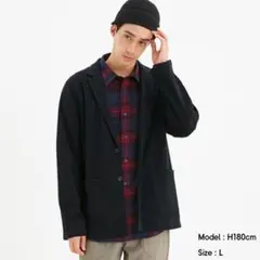 GU ライトカットソージャケット XXL ネイビー 新品未使用 ジーユー