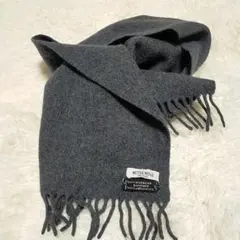 美品　ミツミネ マフラー カシミヤ50%　ブルーグレー イタリア製